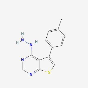 4-Hydrazinyl-5-(4-methylphenyl)thieno[2,3-d]pyrimidine