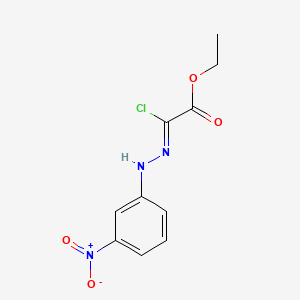 Ethyl (2Z)-2-chloro-2-[2-(3-nitrophenyl)hydrazin-1-ylidene]acetate