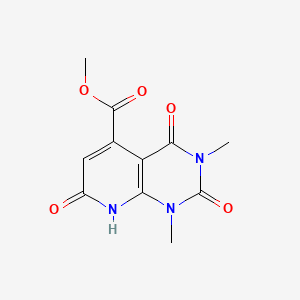 molecular formula C11H11N3O5 B3051986 Methyl 1,3-dimethyl-2,4,7-trioxo-1,2,3,4,7,8-hexahydropyrido[2,3-d]pyrimidine-5-carboxylate CAS No. 37587-38-5