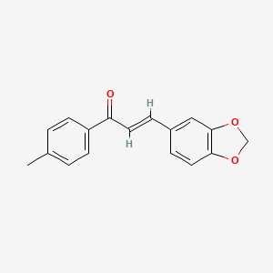 molecular formula C17H14O3 B3051992 Chalcone, 4'-methyl-3,4-(methylenedioxy)- CAS No. 37620-38-5