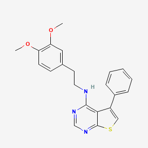 N-[2-(3,4-dimethoxyphenyl)ethyl]-5-phenylthieno[2,3-d]pyrimidin-4-amine