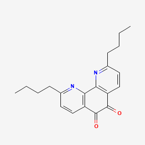 molecular formula C20H22N2O2 B3052023 1,10-Phenanthroline-5,6-dione, 2,9-dibutyl- CAS No. 379711-32-7