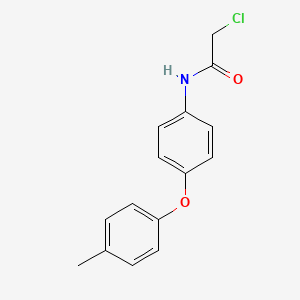 molecular formula C15H14ClNO2 B3052030 2-chloro-N-[4-(4-methylphenoxy)phenyl]acetamide CAS No. 38008-32-1