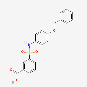 3-(4-Benzyloxy-phenylsulfamoyl)-benzoic acid