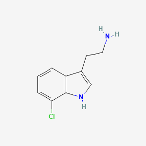 molecular formula C10H11ClN2 B3052034 2-(7-chloro-1H-indol-3-yl)ethanamine CAS No. 3804-16-8