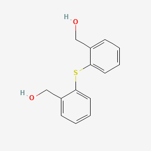 molecular formula C14H14O2S B3052039 Benzenemethanol,2,2'-thiobis- CAS No. 38059-09-5