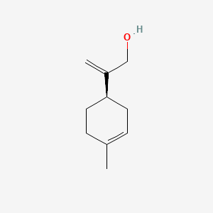 molecular formula C10H16O B3052052 1-Methyl-4-((hydroxymethyl)vinyl)-cyclohex-1-ene CAS No. 38142-45-9