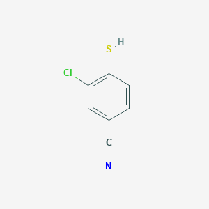 molecular formula C7H4ClNS B3052072 3-Chloro-4-sulfanylbenzonitrile CAS No. 38234-93-4