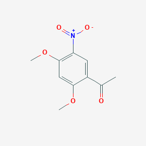 molecular formula C10H11NO5 B3052075 1-(2,4-Dimethoxy-5-nitrophenyl)ethanone CAS No. 38275-85-3