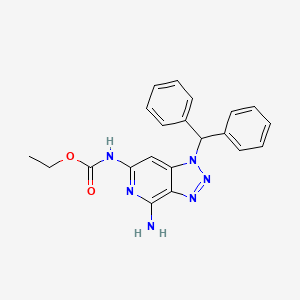 ethyl N-(4-amino-1-benzhydryltriazolo[4,5-c]pyridin-6-yl)carbamate
