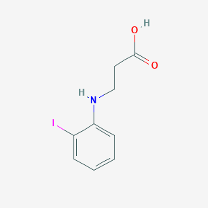 molecular formula C9H10INO2 B3052109 3-(2-Iodophenylamino)propanoic acid CAS No. 38470-21-2