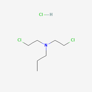 molecular formula C7H16Cl3N B3052117 N,N-bis(2-chloroethyl)propan-1-amine hydrochloride CAS No. 38521-66-3