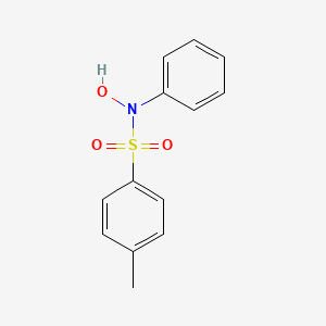 molecular formula C13H13NO3S B3052120 N-hydroxy-4-methyl-N-phenylbenzene-1-sulfonamide CAS No. 38557-76-5