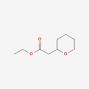 molecular formula C9H16O3 B3052135 Ethyl tetrahydro-2H-pyran-2-ylacetate CAS No. 38786-78-6