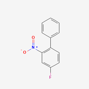 molecular formula C12H8FNO2 B3052161 4-Fluoro-2-nitro-1,1'-biphenyl CAS No. 390-06-7