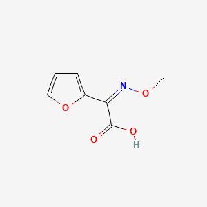 molecular formula C7H7NO4 B3052229 (2Z)-furan-2-yl(methoxyimino)ethanoic acid CAS No. 39684-61-2