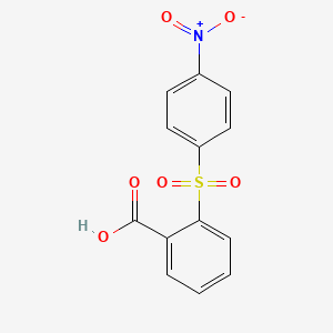 molecular formula C13H9NO6S B3052268 2-((4-Nitrophenyl)sulfonyl)benzoic acid CAS No. 39950-34-0