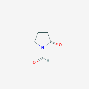 molecular formula C5H7NO2 B3052324 2-Oxopyrrolidine-1-carbaldehyde CAS No. 40321-44-6