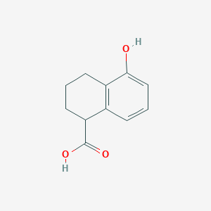 molecular formula C11H12O3 B3052345 5-Hydroxy-1,2,3,4-tetrahydronaphthalene-1-carboxylic acid CAS No. 405102-94-5