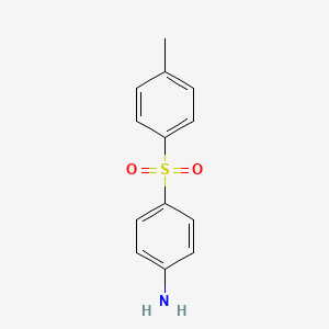 molecular formula C13H13NO2S B3052398 benzenamine, 4-[(4-methylphenyl)sulfonyl]- CAS No. 4094-38-6
