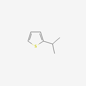 molecular formula C7H10S B3052399 Thiophene, 2-(1-methylethyl)- CAS No. 4095-22-1