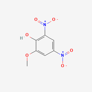 molecular formula C7H6N2O6 B3052402 2-Methoxy-4,6-dinitrophenol CAS No. 4097-63-6