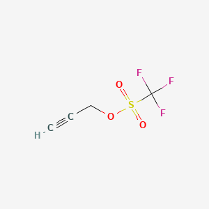 molecular formula C4H3F3O3S B3052405 Methanesulfonic acid, trifluoro-, 2-propynyl ester CAS No. 41029-46-3