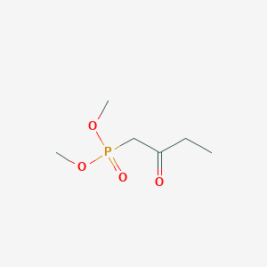 molecular formula C6H13O4P B3052413 Phosphonic acid, (2-oxobutyl)-, dimethyl ester CAS No. 41162-15-6