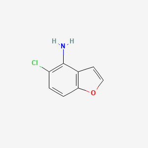 molecular formula C8H6ClNO B3052422 5-Chloro-1-benzofuran-4-amine CAS No. 412336-61-9