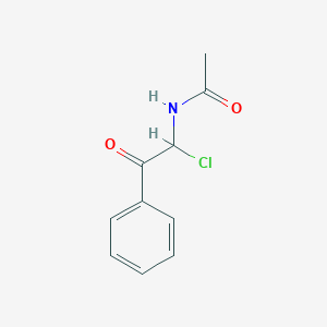 molecular formula C10H10ClNO2 B3052424 N-(1-Chloro-2-oxo-2-phenylethyl)acetamide CAS No. 41260-66-6