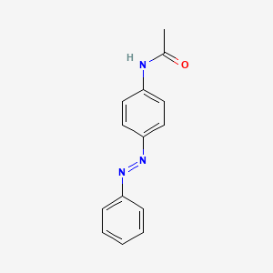 molecular formula C14H13N3O B3052428 p-Acetamidoazobenzene CAS No. 4128-71-6