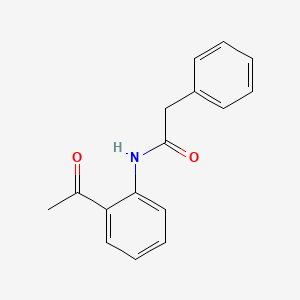molecular formula C16H15NO2 B3052430 n-(2-acetylphenyl)-2-phenylacetamide CAS No. 41296-66-6