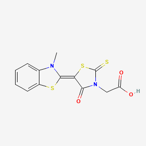 5-(3-Methylbenzothiazol-2(3H)-ylidene)-4-oxo-2-thioxothiazolidin-3-acetic acid