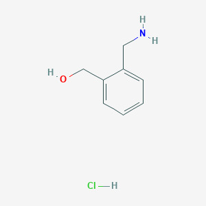 molecular formula C8H12ClNO B3052448 (2-(Aminomethyl)phenyl)methanol hydrochloride CAS No. 4152-84-5
