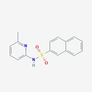 molecular formula C16H14N2O2S B3052452 N-(6-methylpyridin-2-yl)naphthalene-2-sulfonamide CAS No. 415694-24-5