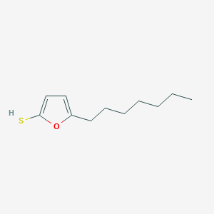 molecular formula C11H18OS B3052455 5-Heptylfuran-2-thiol CAS No. 415921-25-4