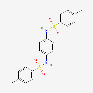 molecular formula C20H20N2O4S2 B3052456 Benzenesulfonamide, N,N'-1,4-phenylenebis(4-methyl- CAS No. 41595-29-3