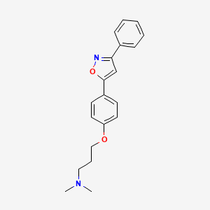 1-Propanamine, N,N-dimethyl-3-[4-(3-phenyl-5-isoxazolyl)phenoxy]-
