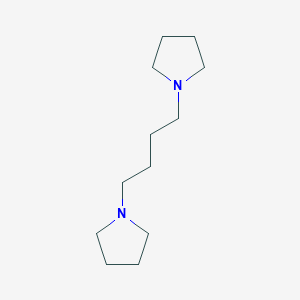 molecular formula C12H24N2 B3052467 Pyrrolidine, 1,1'-(1,4-butanediyl)bis- CAS No. 41726-75-4