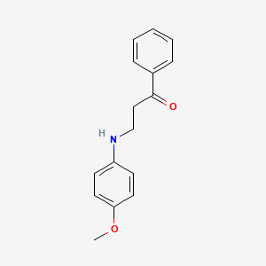 3-((4-Methoxyphenyl)amino)-1-phenylpropan-1-one