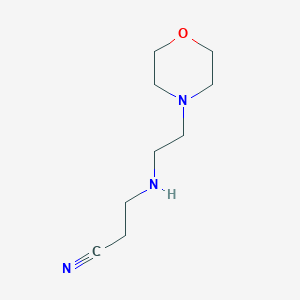 3-[(2-Morpholin-4-ylethyl)amino]propanenitrile