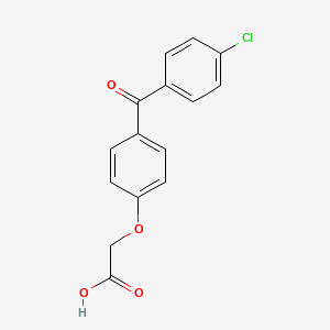 molecular formula C15H11ClO4 B3052505 2-[4-(4-chlorobenzoyl)phenoxy]acetic Acid CAS No. 42017-94-7
