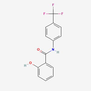 molecular formula C14H10F3NO2 B3052506 2-hydroxy-N-(4-(trifluoromethyl)phenyl)benzamide CAS No. 42043-15-2