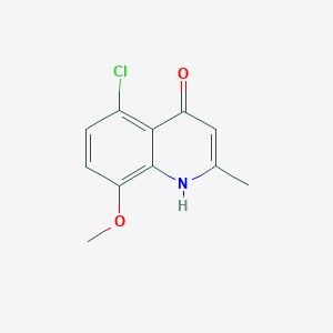 5-Chloro-8-methoxy-2-methylquinolin-4-ol