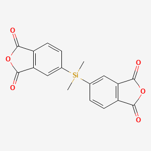 molecular formula C18H12O6Si B3052547 5-[(1,3-Dioxo-2-benzofuran-5-yl)-dimethylsilyl]-2-benzofuran-1,3-dione CAS No. 42297-18-7