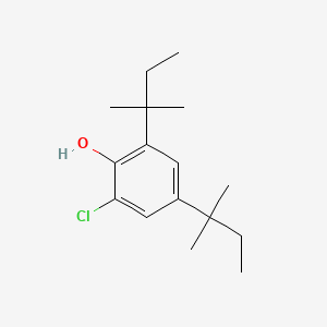 molecular formula C16H25ClO B3052553 2-Chloro-4,6-di-tert-amylphenol CAS No. 42350-99-2