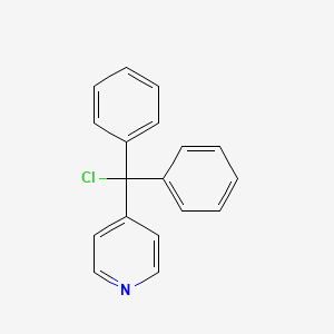 molecular formula C18H14ClN B3052555 4-(氯二苯甲基)吡啶 CAS No. 42362-54-9
