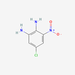 molecular formula C6H6ClN3O2 B3052559 5-chloro-3-nitrobenzene-1,2-diamine CAS No. 42389-30-0