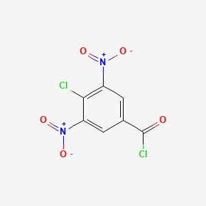 molecular formula C7H2Cl2N2O5 B3052568 4-Chloro-3,5-dinitrobenzoyl chloride CAS No. 42486-87-3
