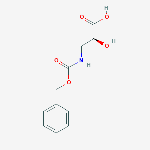 molecular formula C11H13NO5 B3052570 (2S)-3-{[(Benzyloxy)carbonyl]amino}-2-hydroxypropanoic acid CAS No. 42491-79-2
